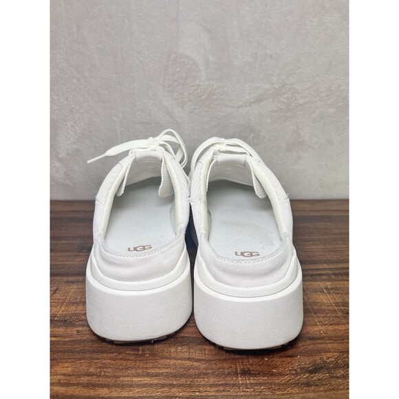 UGG Ez Duzzit Mule Suede Sneakers Women’s 12 Suede Platform White Preppy - Picture 9 of 10